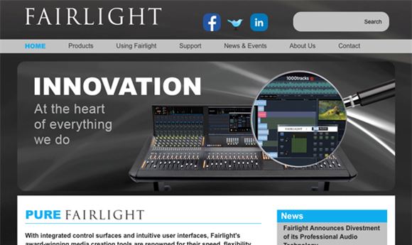 Fairlight selling off its pro audio technology