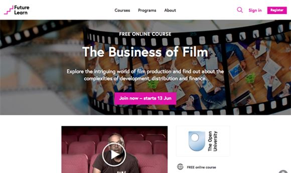 Free online course looks at 'Business of Film'