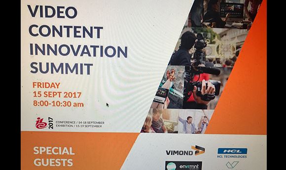 IBC Video Content Innovation Summit set for 9/15