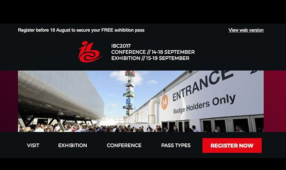 IBC offering free exhibition passes for September show