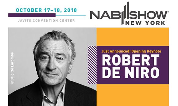 Robert DeNiro to speak at NAB Show New York