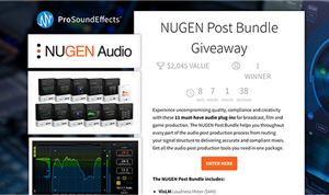 Pro Sound Effects & Nugen Audio partner on plug-in giveaway