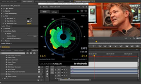 Adobe adds TC Electronic's LoudnessRadar to Premiere & Audition
