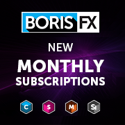 Boris FX offers assistance to the post-production community with new low-cost monthly subscription options