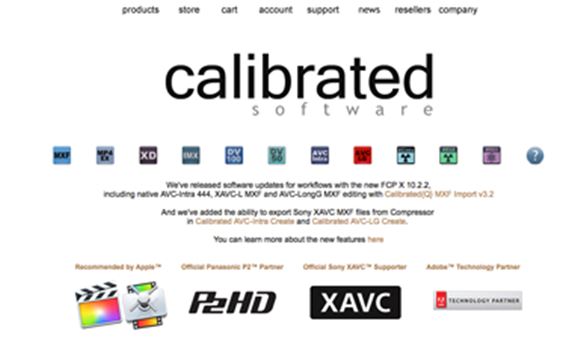 Calibrated Software brings XAVC Intra encoding to Apple's Compressor