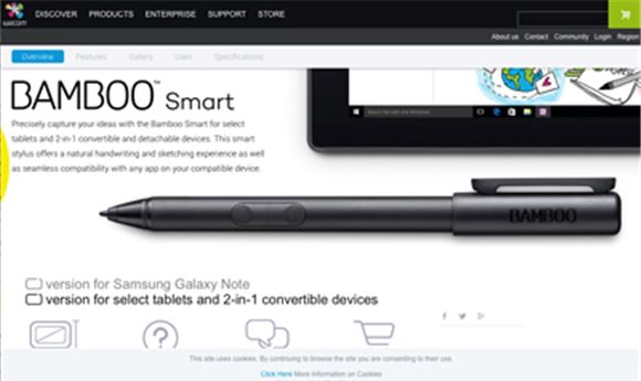 Wacom introduces Bamboo Smart Stylus