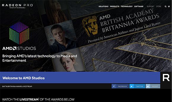 AMD BAFTA Britannia Awards to stream live tonight