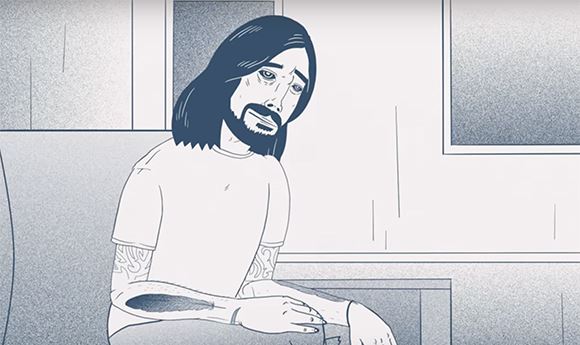 Dave Grohl gets animated over new album