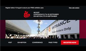 IBC offering free exhibition passes for September show