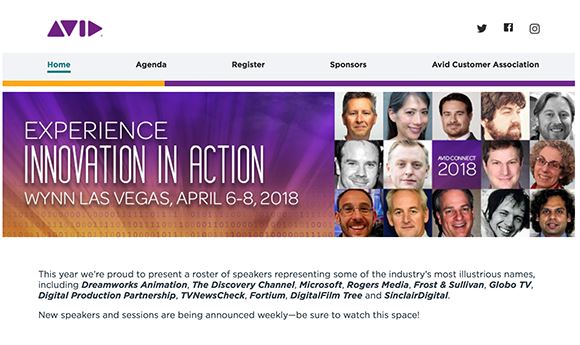 Avid Connect event to show 'Innovation in Action'