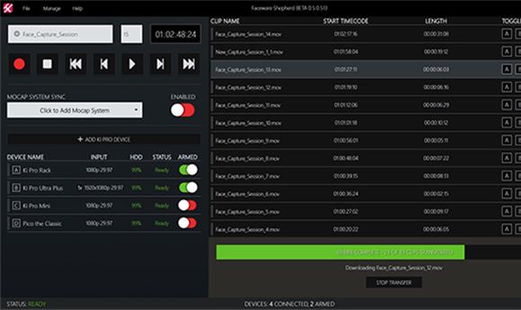 Faceware launches Shepherd mocap sync software