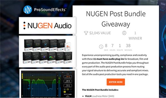 Pro Sound Effects & Nugen Audio partner on plug-in giveaway