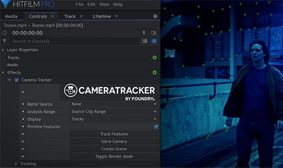 FXhome adds Foundry's CameraTracker in HitFilm 13
