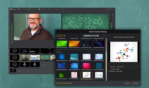 New Telestream Wirecast release features stock media library