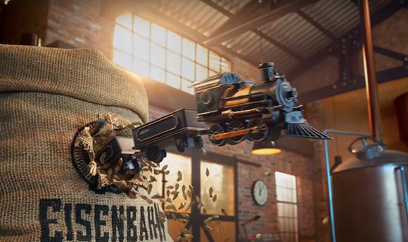 Lobo mixes media for Eisenbahn's <I>Locomotive</I> spot