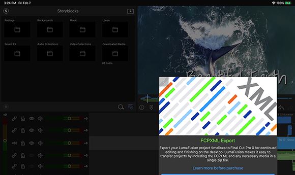 LumaFusion now offers export-to-FCPX option