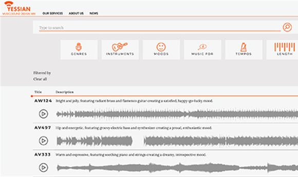 Sound Libraries: Yessian adds tracks, improves search site