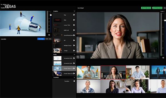 Vegas Creative Software introduces live-streaming solution