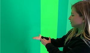 ChromaLight paint improves greenscreen results