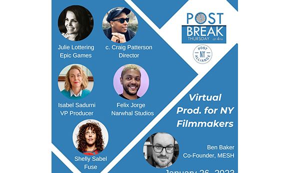 Virtual production showcase taking place January 26th in NYC