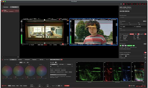 First Rush: New app  works as on-set SDI multicam ProRes recorder