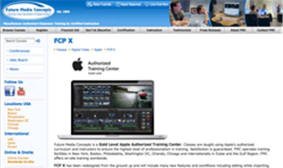 FMC announces FCP X training options