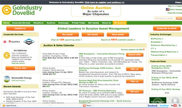 GoIndustry DoveBid helps manage surplus assets