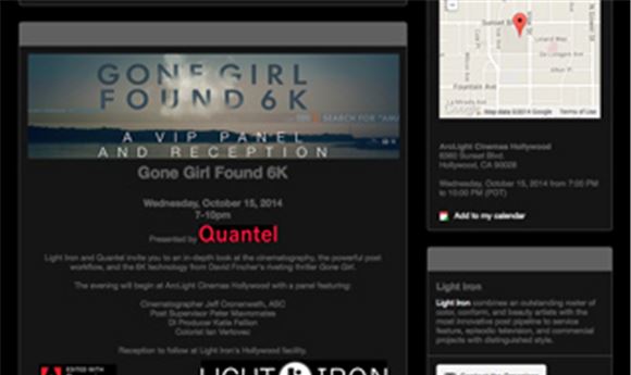 Light Iron partners with Quantel on 'Gone Girl' event