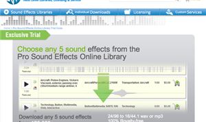 Pro Sound Effects offering free downloads