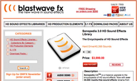 Sound Libraries: Blastwave FX updates Sonopedia