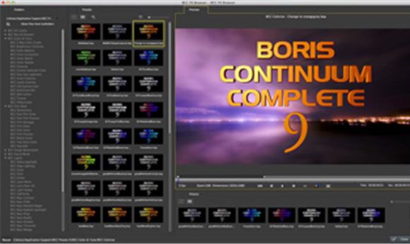 boris fx continuum lens flare 3d for sony