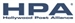 HPA logo with Hollywood Post Alliance text below in dark blue.