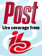 The word Post in red with a white outline, above the text Live coverage from and a red stylized logo.
