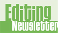 The words "Editing Newsletter" in bold green text on a light green background.